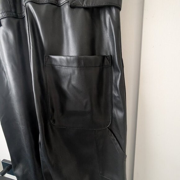 Pistola | Grover Vegan Leather Jumpsuit In Black - Picture 10 of 14